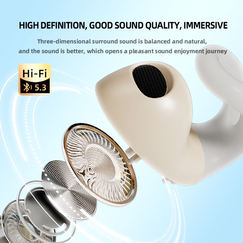 Tai Nghe Nhét Tai bluetooth Không Dây tzuzl g85 tws Có Kẹp Gắn Tai Kèm mic Phong Cách Thể Thao Ốp