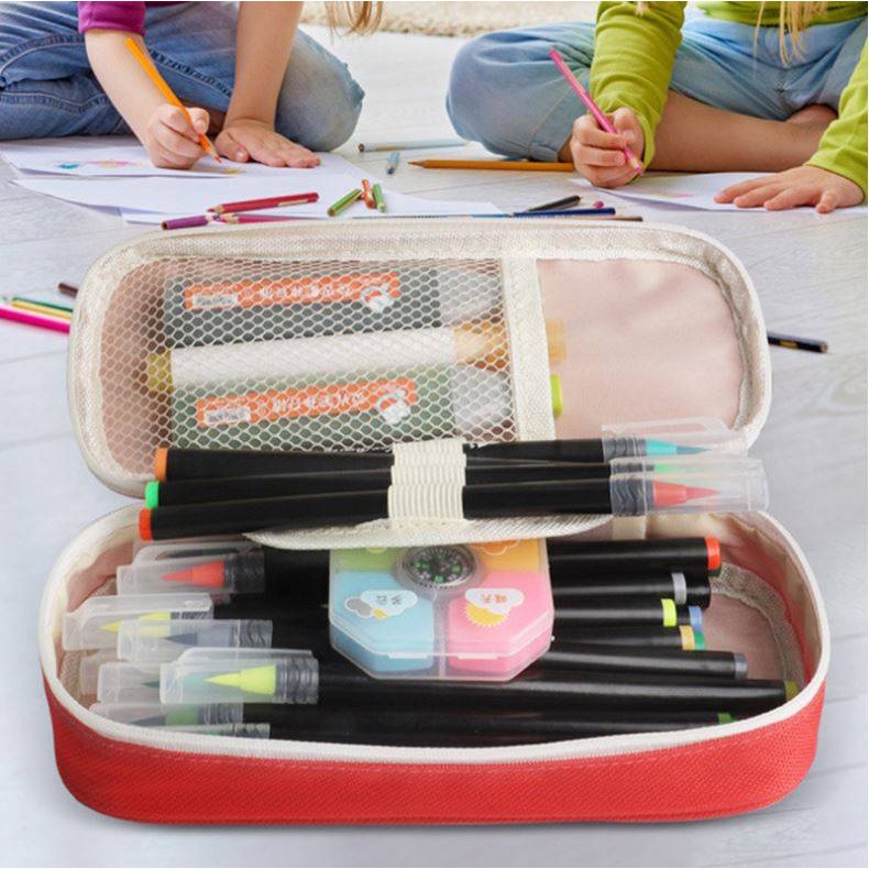 Hộp Đựng Bút Hình toilet ere1 skibidi Hoạt Hình Sức Chứa Lớn Màu Xanh Dương