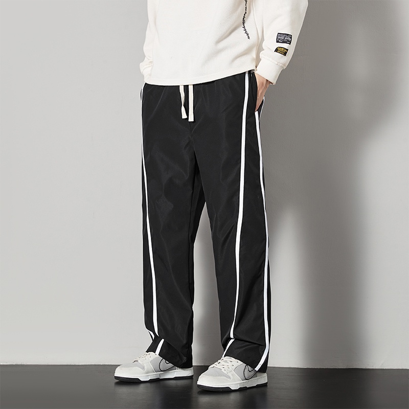 Quần Dài Lưng Cao Dáng Rộng Thời Trang Mùa Thu Cho Nam