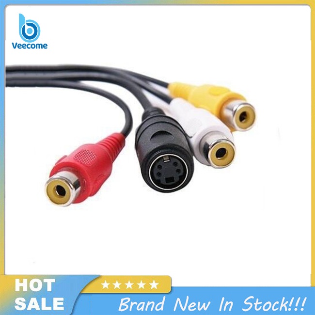 Veecome Dây Cáp Chuyển Đổi vga Sang s-video av 3rca