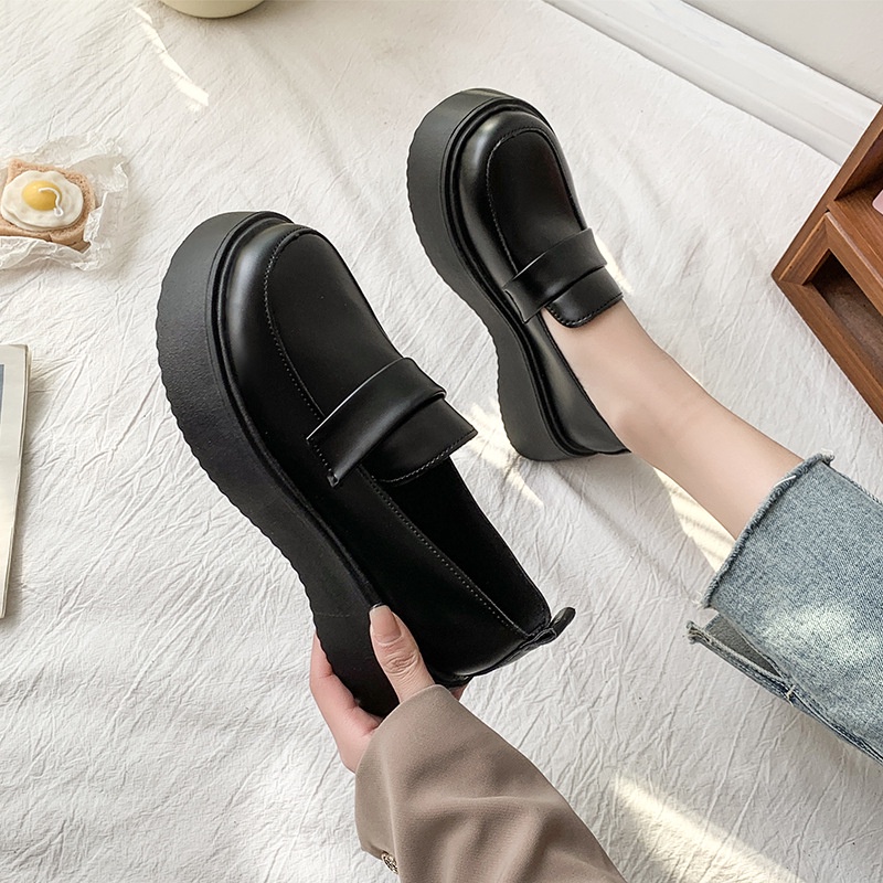 Giày Lười Đế Bằng Phong Cách Anh Quốc Thời Trang Cho Nữ