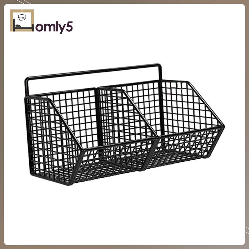 Giỏ Đựng Trái Cây / Rau Củ Quả Bằng Kim Loại Gắn Tường Tiện Dụng Cho Nhà Bếp