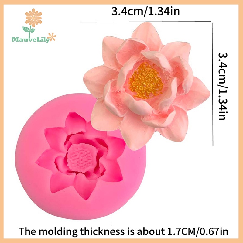 1 Khuôn silicone Làm Bánh Hình Hoa Sen diy