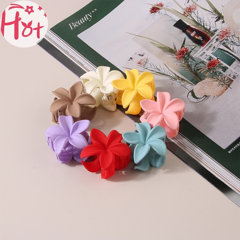 Jr Kẹp Tóc Hình Hoa lily Màu Trơn Xinh Xắn Cho Nữ vn