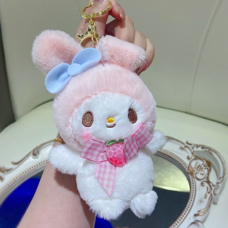 Móc Khóa Nhồi Bông Hình sanrio kuromi Cinnamoroll melody Dễ Thương