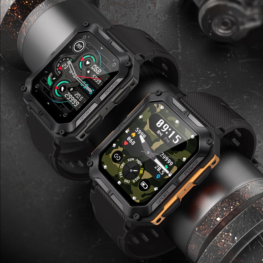 Spirise Đồng Hồ Thông Minh c20 pro ip68 Chống Thấm Nước Màn Hình Lớn hd Hỗ Trợ Theo Dõi Nhịp Tim Tiện Dụng