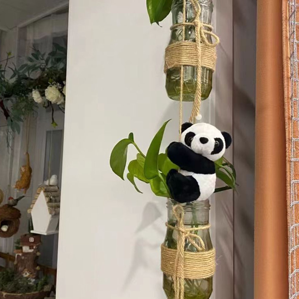 Gấu Trúc Nhồi Bông Mềm Mại 10cm Treo Trang Trí Phòng Khách