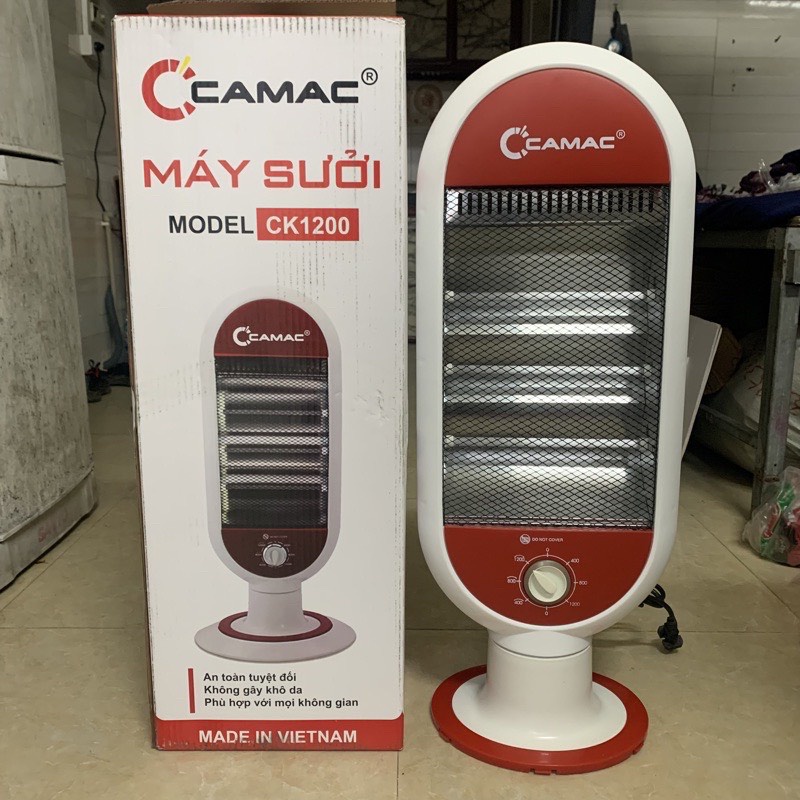 Máy sưởi/ Quạt sưởi Camac 3 chế độ làm ấm nhanh an toàn
