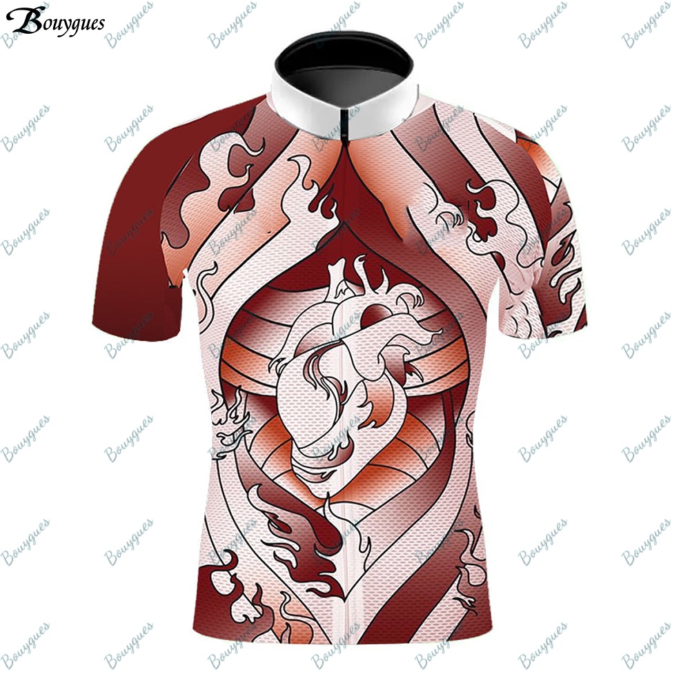 Mới Áo Thun Đạp Xe Leo Núi In Hình mtb Thời Trang Mùa Hè Cho Nam