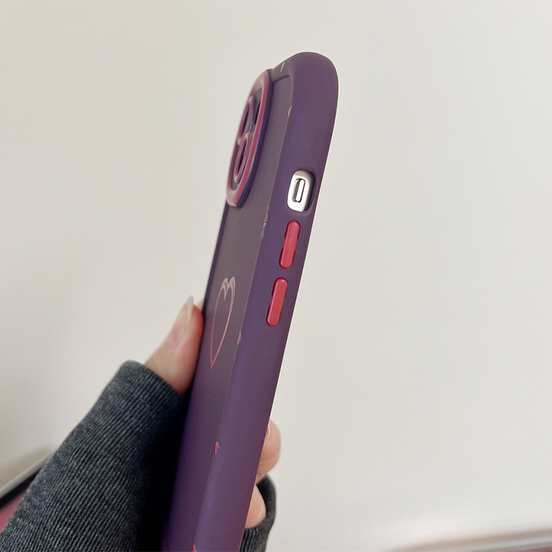 Ôp Điện Thoại Silicon Dẻo Hình Trái Tim Độc Đáo Chống Sốc Cho iphone 15 pro max 14 13 12 11 pro max Ốp