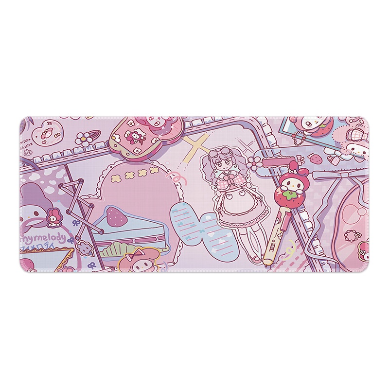 Tấm Lót Chuột Và Bàn Phím Máy Tính 900x400x3mm Họa Tiết melody Dễ Thương Tiện Dụng Cho Học Sinh Ký Túc Xá