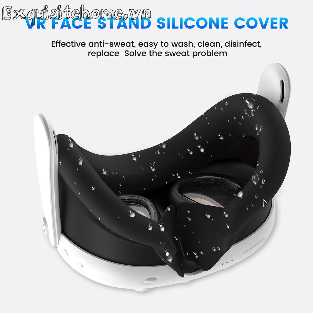Miếng Đệm silicone Bọc Mặt Thay Thế Chống Mồ Hôi Cho meta quest 33