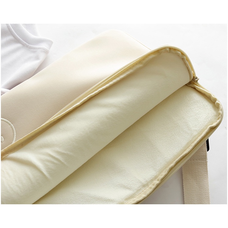 Ielgy Túi Đeo Chéo Vai Đựng Máy Tính ipad Thêu Hình Mặt Cười Chống Sốc / Thấm Nước Tiện Dụng