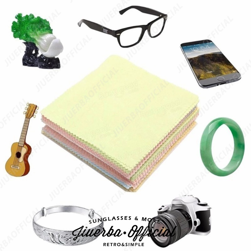 JIUERBA Phụ Kiện Mắt Kính / Khăn Lau Kính / Khăn Lau Mắt Đơn