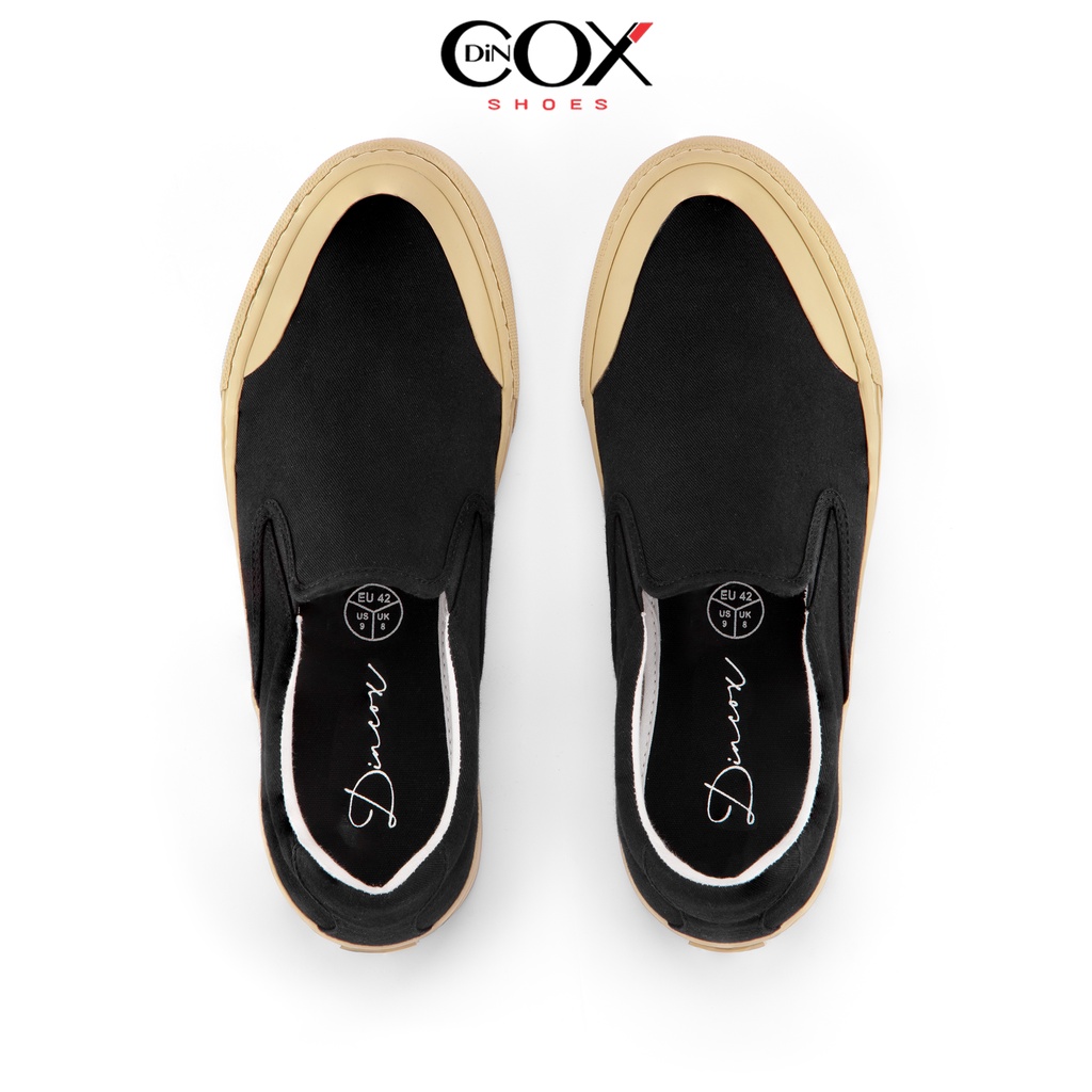 Giày Lười Sneaker Da Nam DINCOX DC20 Black Đơn Giản, Lịch Lãm Dincox