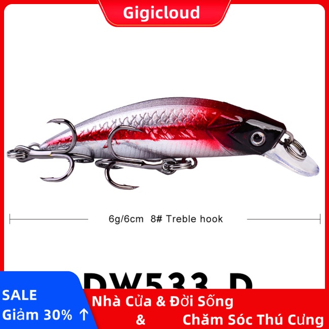Mồi Câu Cá Nhân Tạo Cứng 6g / 6cm