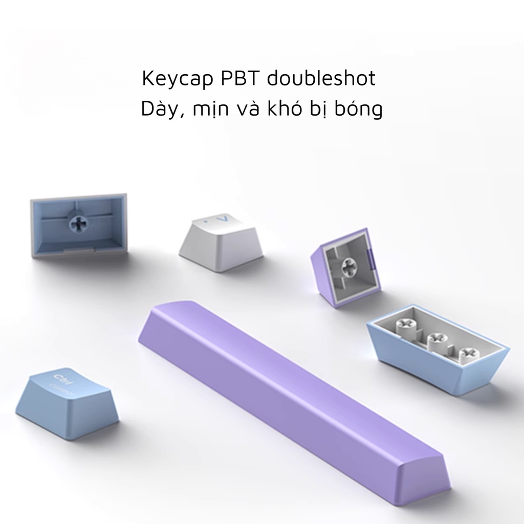 Bàn phím cơ Monka 3075 Pro V2 RGB 3 chế độ kết nối - KICAP