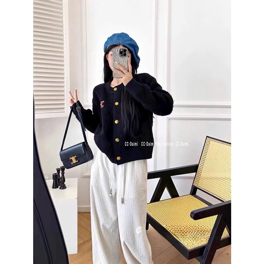 Áo khoác cardigan len C.L siêu hot hàng QC freesize