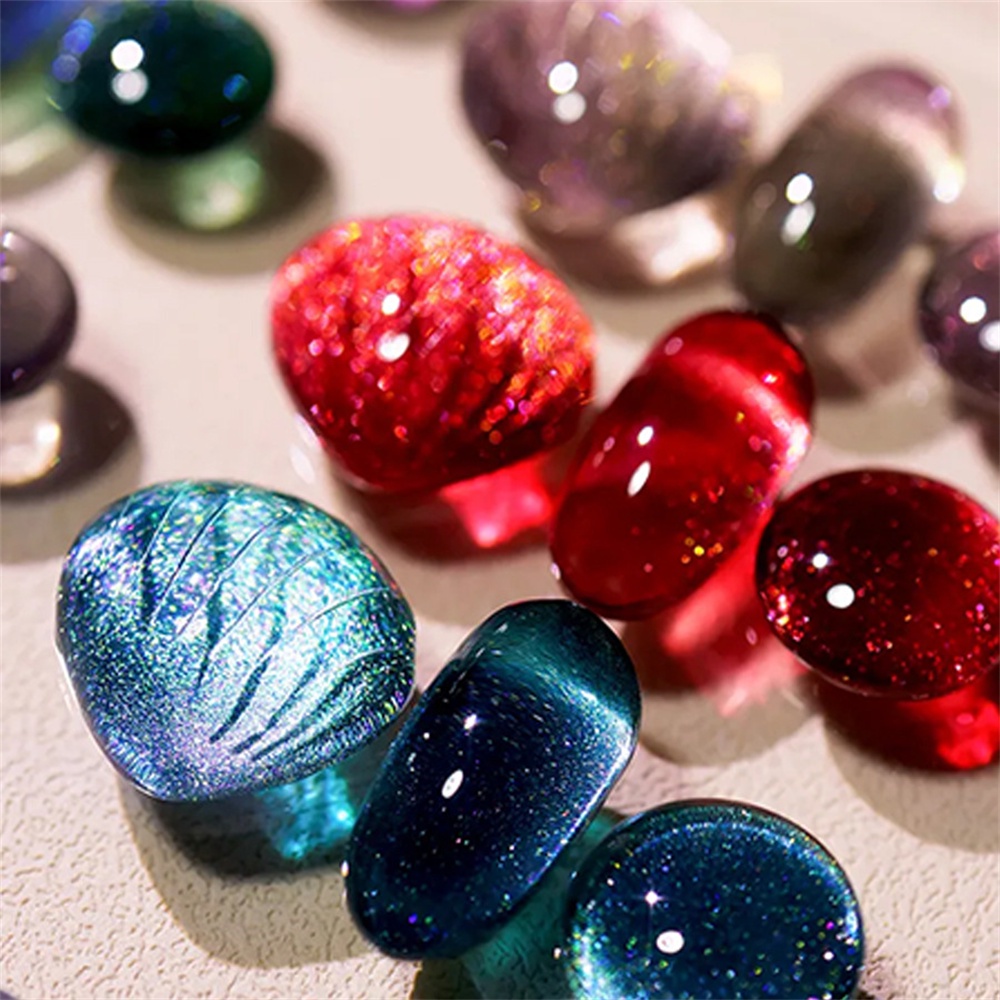 Xeijayi Moonlight Gem Cat Eye Nail Polish Người nổi tiếng Internet Siêu Flash Sơn móng tay mắt mèo rộng đa năng Thích hợp cho các tiệm làm móng 10ml qusl