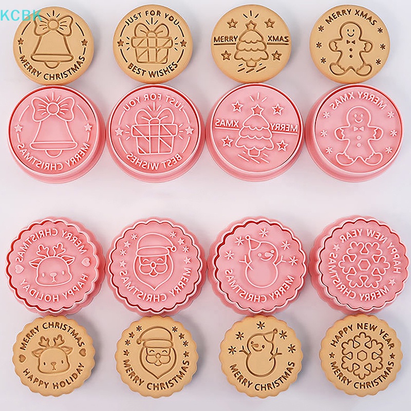 Khuôn Nhựa Làm Bánh Quy 3d Chủ Đề Giáng Sinh