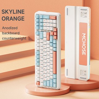 Hàng có sẵn!2025 Mới! MCHOSE K99 v2 bàn phím cơ tùy chỉnh bluetooth không dây bàn phím chơi game 3 chế độ typec Đĩa PC âm thanh kem, đĩa FR4