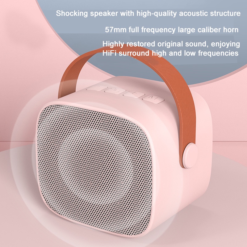 Karaoke Loa bluetooth Kèm mic Khuếch Đại Âm Thanh 3d cpkq
