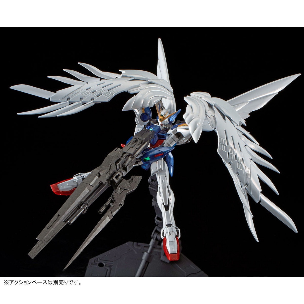 Mô hình lắp ráp RG Wing Gundam Zero EW & Drei Zwerg  Bandai 4573102553782 Tặng ô tô