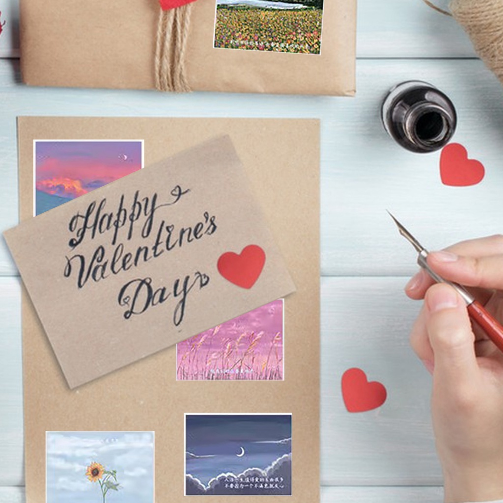 Bộ Đồ Chơi Trẻ Trung Năng Động Dành Cho Bé| Bộ 60 Miếng Dán Chống Phai Màu Phong Cảnh Hoạt Hình Trang Trí laptop