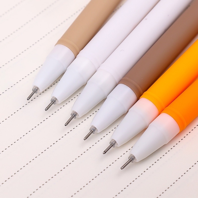 Bộ Bút Kí Tên / Bút morandi Màu Đen Nhanh Khô Kèm Hộp Đựng Tiện Dụng Cho Học Sinh / Văn Phòng