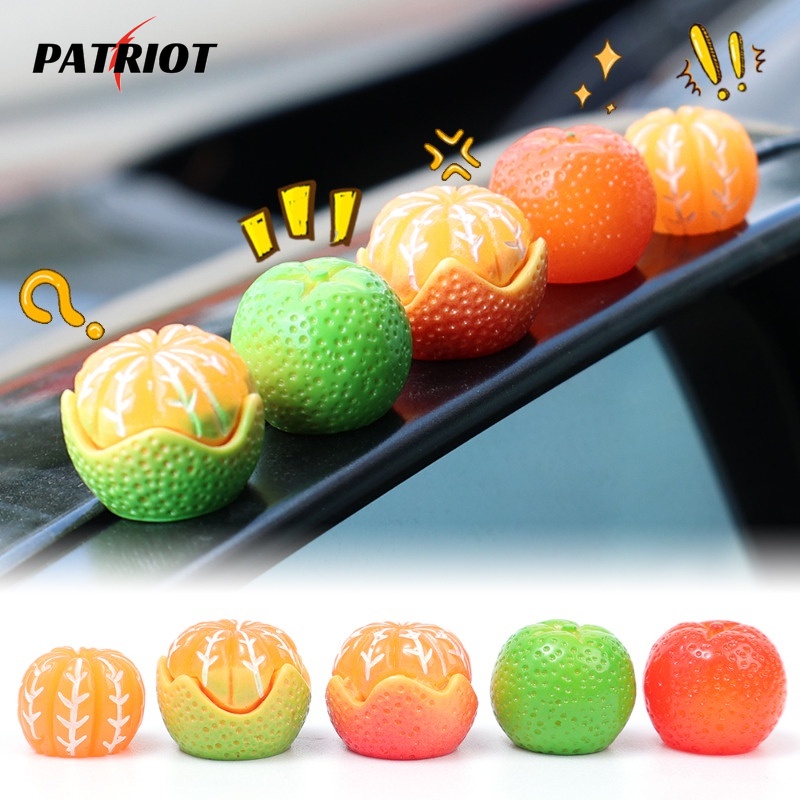 Phụ Kiện Trang Trí Gương Chiếu Hậu Xe Hơi / Nội Thất Ô Tô Màu Cam Đường Dễ Thương / Bút Điều Khiển Trung Tâm Sáng Tạo diy