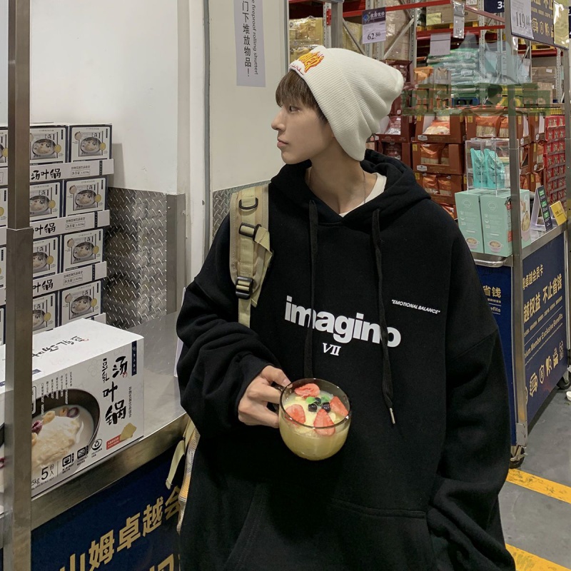 Áo hoodie Dáng Rộng Thời Trang Xuân Thu Cá Tính Cho Nam