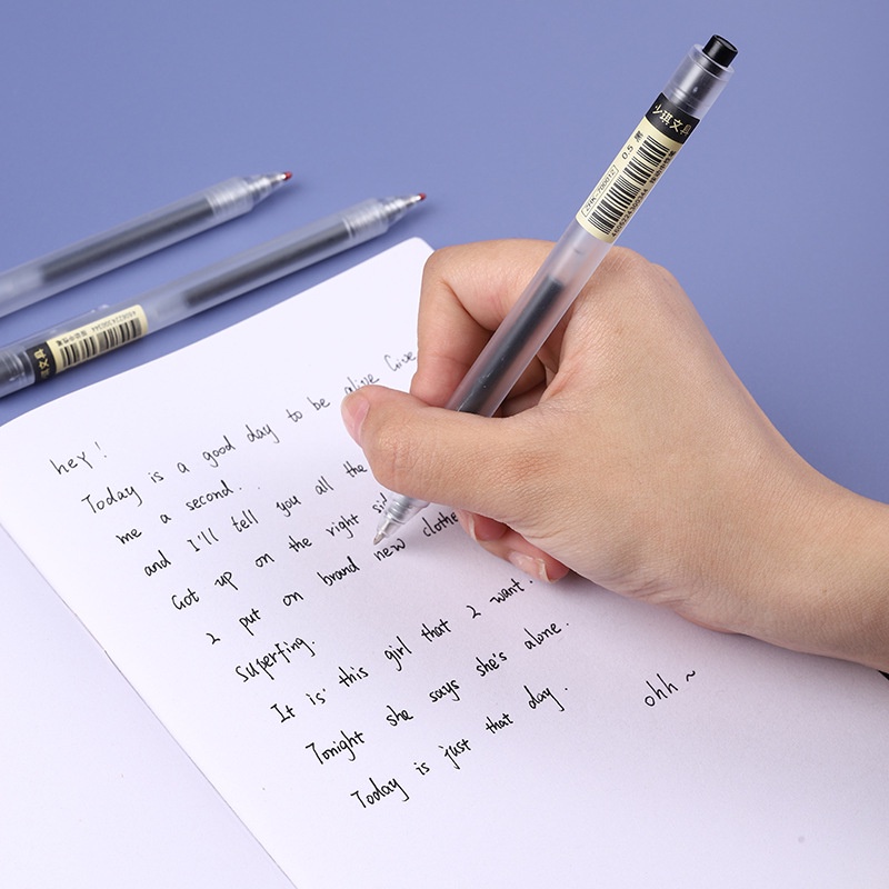 Bút Mực Nước Ngòi 0.5mm Màu Đen / Xanh Dương / Đỏ