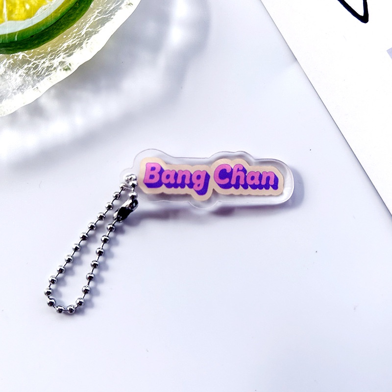 Móc Khóa Túi Xách Hình kpop stray kids le-star Tên skz bangchan felix chang bin
