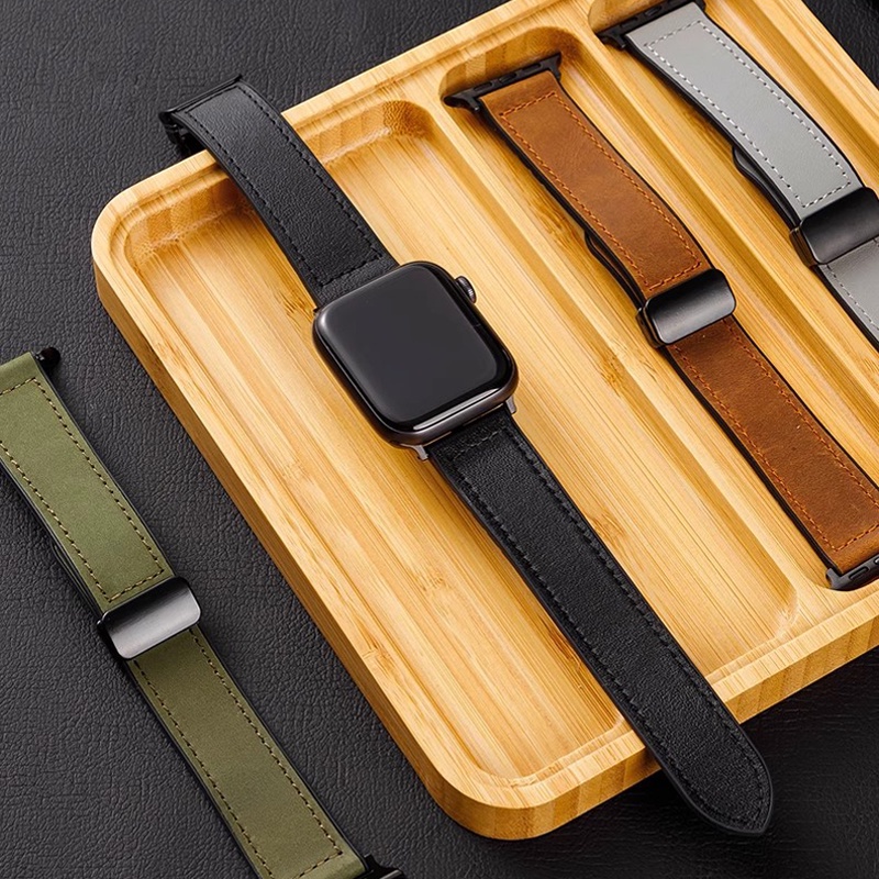 Da Dây Đeo Silicon Từ Tính Thay Thế Chuyên Dụng Cho iwatch series 9 8 7 se 6 5 4 3 ultra apple watch 40mm 44mm 41mm 45mm 49mm