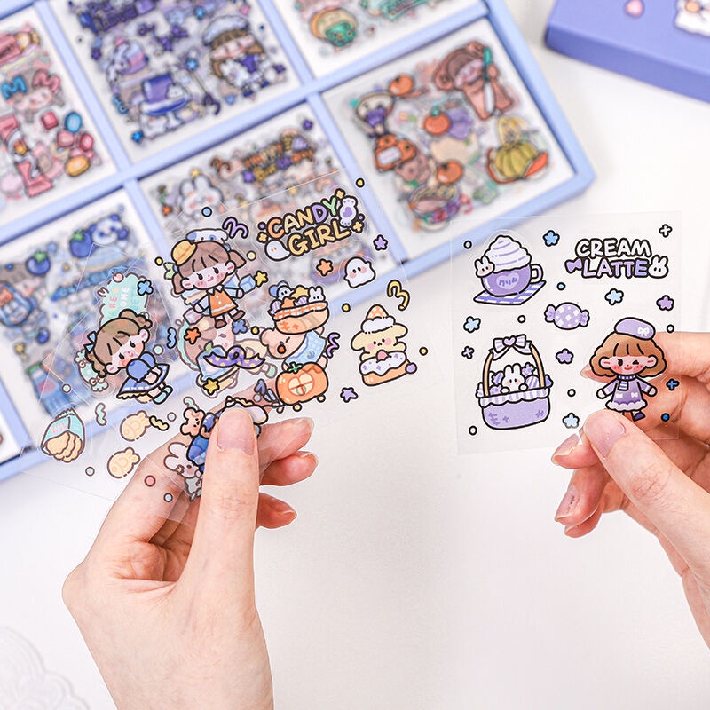 Sticker hoạt hình dễ thương cute trang trí vật dụng cá nhân