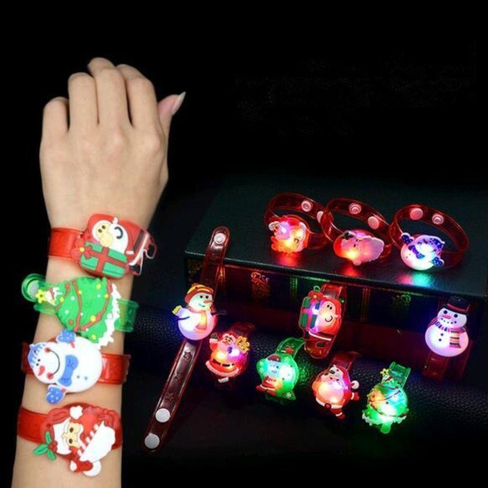 Mmluck Vòng Tay Đèn led Bằng Nhựa cotton Trang Trí Giáng Sinh