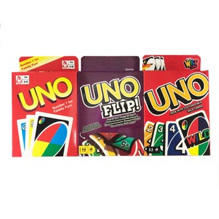 Bộ thẻ trò chơi uno flip / all wild / phase10 / dos / emoji / patrol / barbie vui nhộn cho gia đình