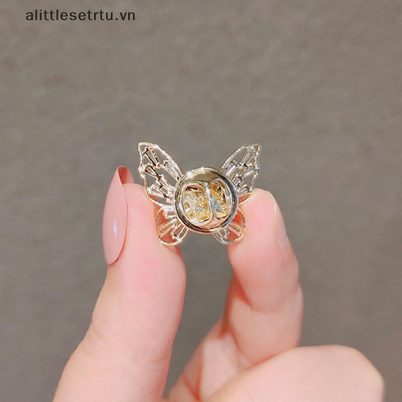Alittlesetrtu Ghim Cài Áo Hình Bướm Bằng Kim Loại Chống Chói Mắt Dành Cho Nữ vn
