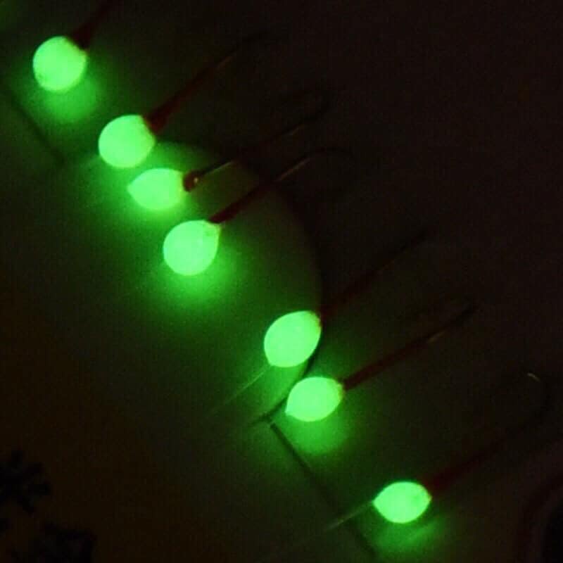 Giọ mương 7 lưỡi và 15 lưỡi dây câu mương xanh có giọ sắt, lưỡi câu mương có hạt xanh dạ quang sắc bén