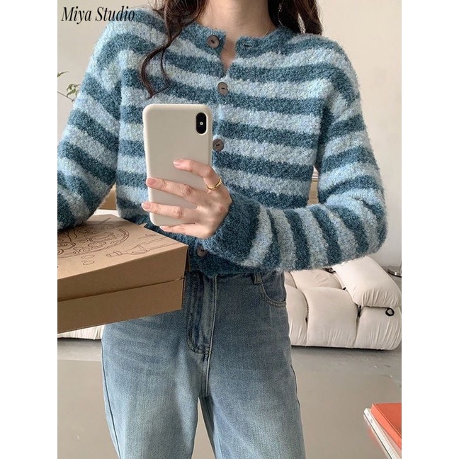 Miya Studio Áo Len áo khoác cardigan áo Christmas áo khoác Noel Giáng Sinh Cổ điển Popular Fashion Thể thao WMY23A0Y29 43Z231027