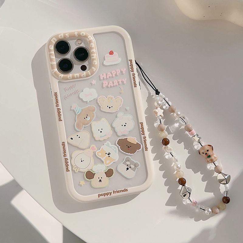 Hoạt Hình Ốp Điện Thoại acrylic Chống Sốc Hình Gấu avatar Cho iphone 15 pro max 14 13 12 11