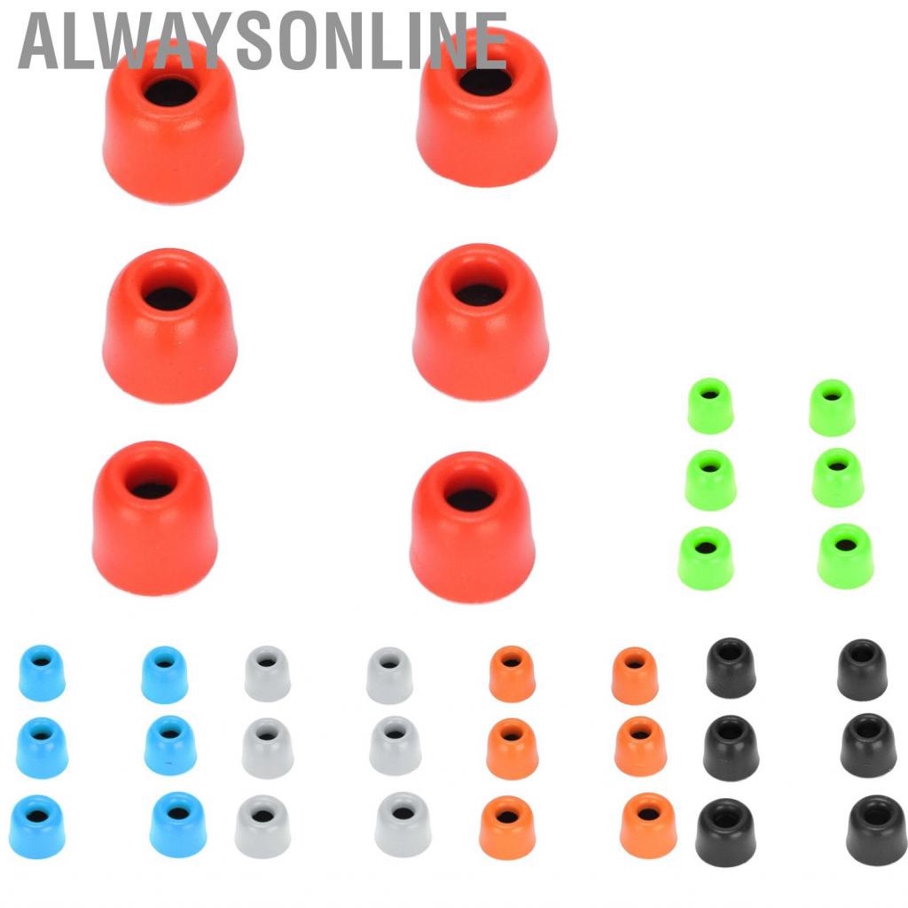 Alwaysonline Replacement Eartips  Reusable  Tips Memory Foam for 4.3mm‑6.0 Mm Earphones