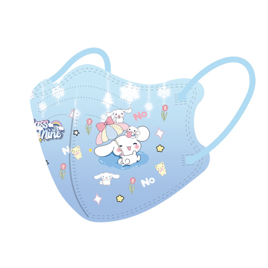 Set 50 Khẩu Trang sanrio 4d 4~12 h0153 Chống Bụi Họa Tiết Hoạt Hình Dễ Thương Cho Bé