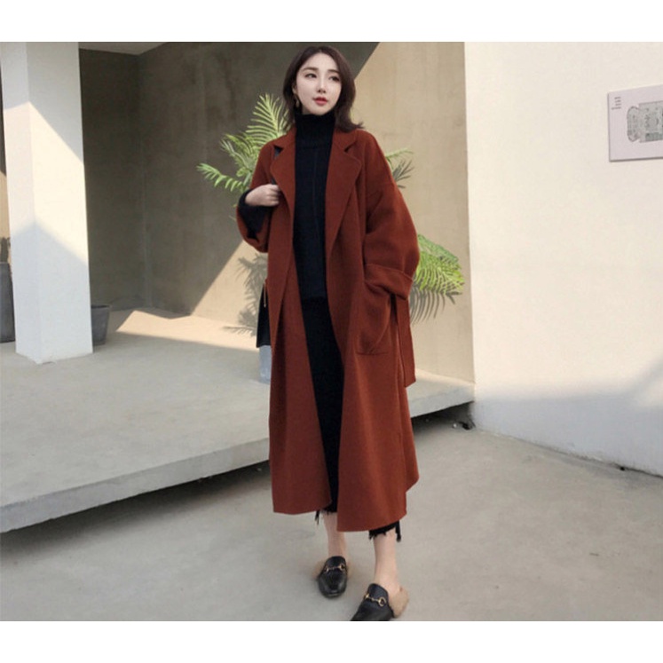 Áo Khoác Len Dáng Rộng Phong Cách mori Thời Trang Thu Đông Hàn Quốc Mới 2023