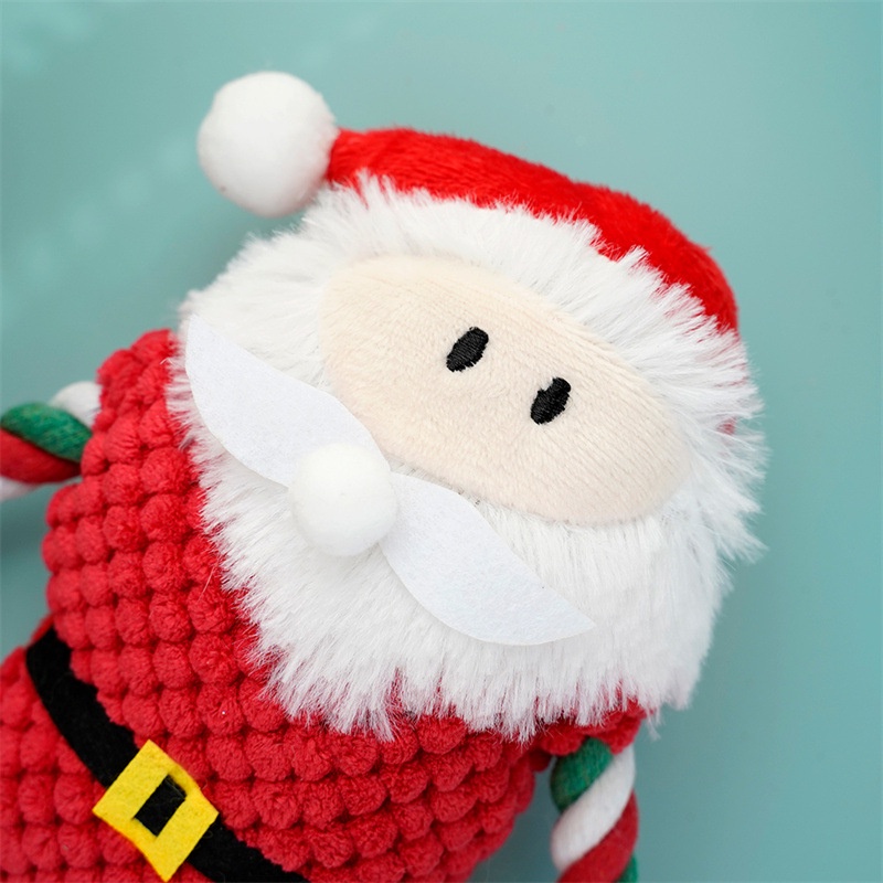 Đồ Chơi Nhồi Bông Phát Ra Âm Thanh Hình Ông Già Noel Cho Thú Cưng
