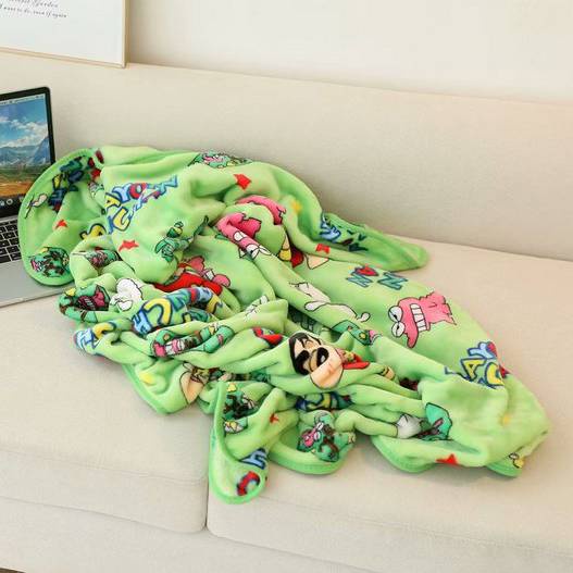 Chăn Và Vỏ Gối Vải flannel Mềm Ấm Áp In Hình shin Cậu Bé Bút Chì Trang Trí Nhà Cửa / Ký Túc Xá / Ký Túc