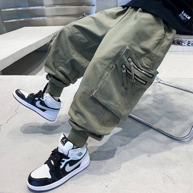 Quần kaki bé trai SIZE ĐẠI QB650 sz 120-170 túi hộp 2 khoá, quần chất kaki mềm bo gấu, thời trang thu đông cho bé 2023