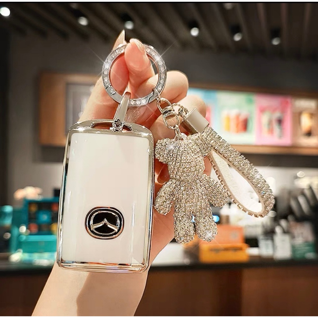 Vỏ Bảo Vệ Chìa Khóa Xe Hơi mazda 3 cx3 cx30-2020 - 2023 cx8 2022 2023 cx5 2023 Hình Vuông Bằng Silicon Màu Bạc