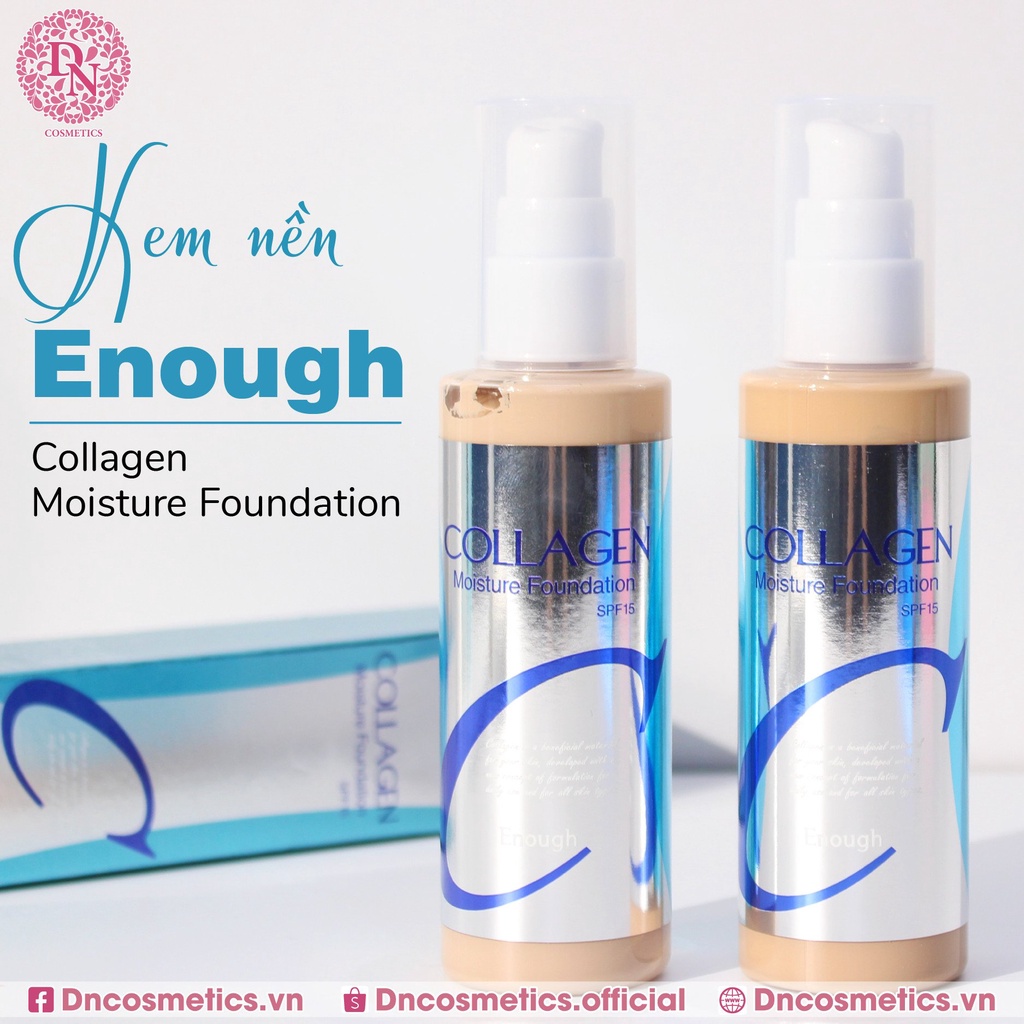 Kem nền Enough Collagen Moisture/Ultra X10 Cover up Foundation 100ml
