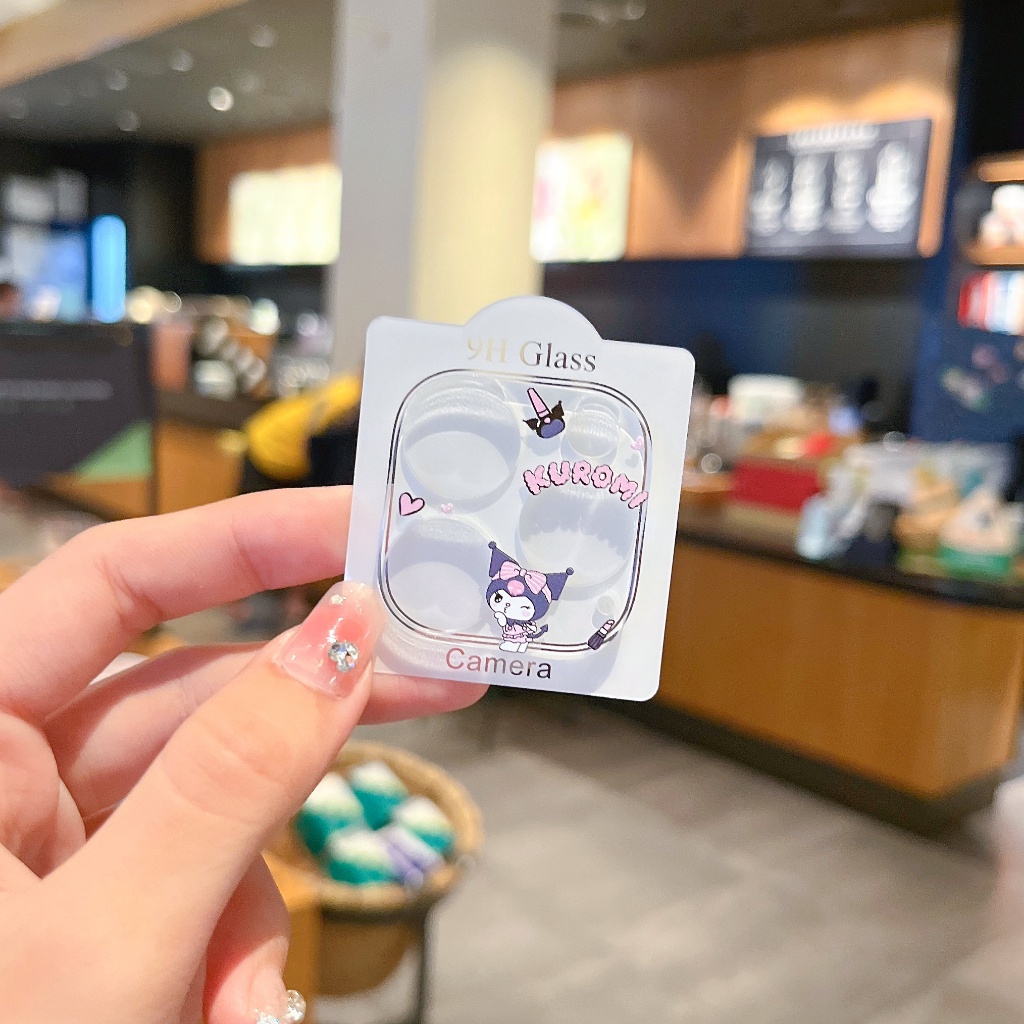 Hoạt Hình Miếng Dán Bảo Vệ Ống Kính Máy Ảnh Trong Suốt Họa Tiết Hoạt Họa Cho iphone 15promax 14Pro 13mini 14plus 13 14 15